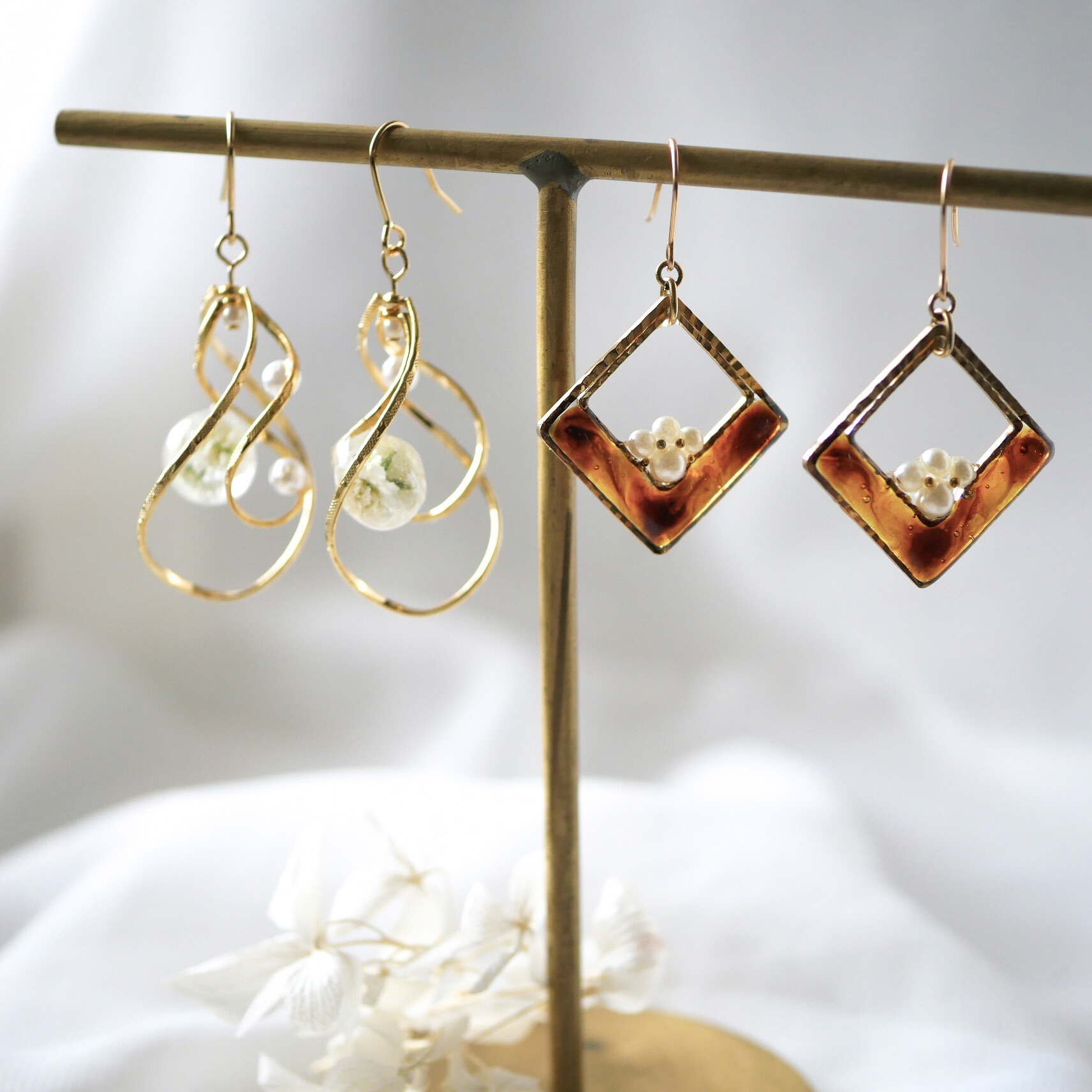 その日の気分で選べる、上品な2点セット